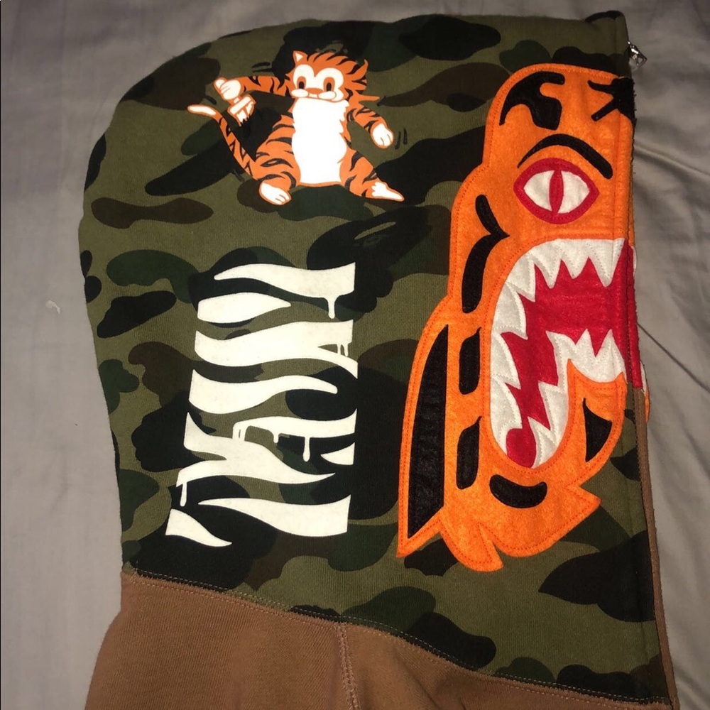 Bape tiger full zip hoodie
